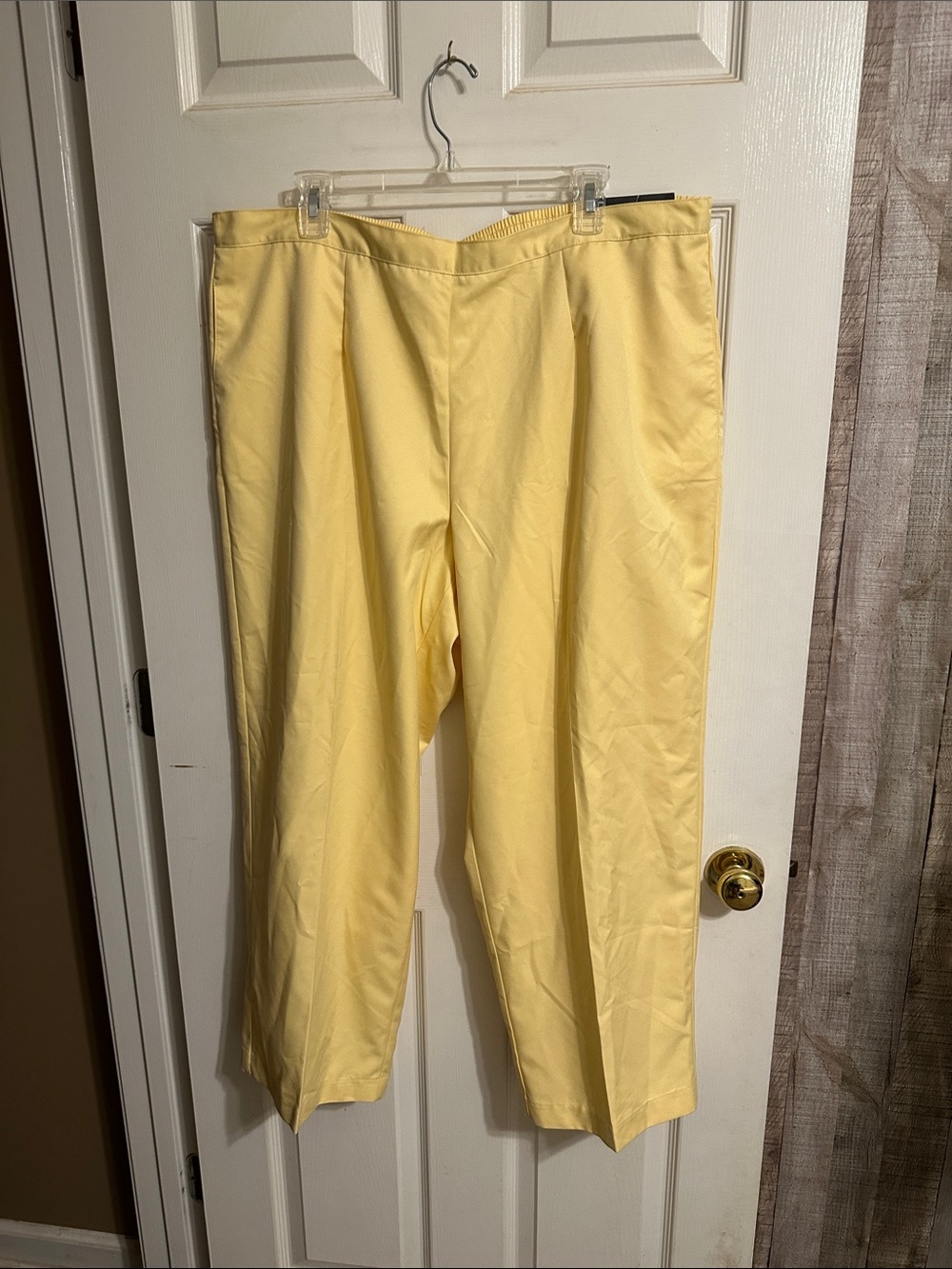 Alfred Dunner Light Yellow Women's Dress Trousers